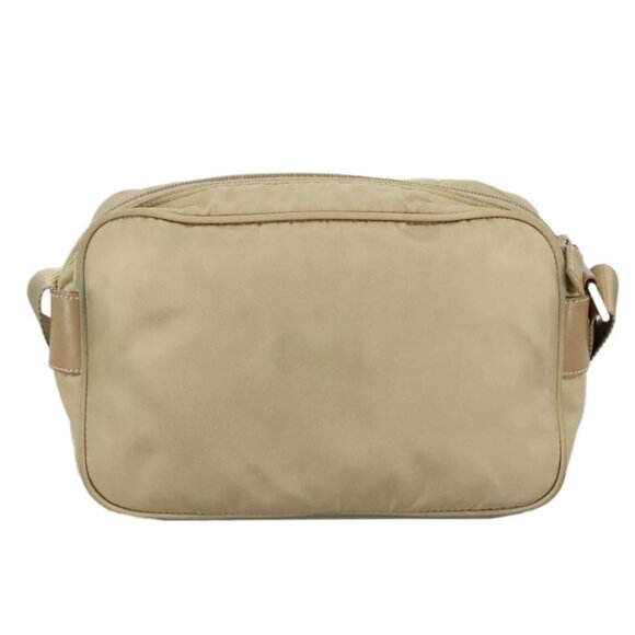PRADA Shoulder Bag Nylon Beige Silver Auth - Picture 3 of 16